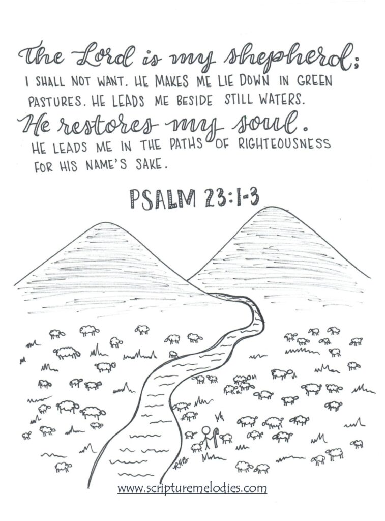 psalm-23-printable-coloring-pages